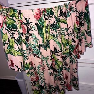 butterfly off the shoulder top